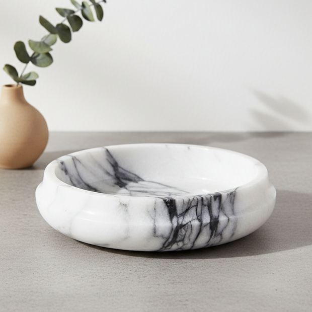 Lunaris Marble Planter – Contemporary Stone Craft