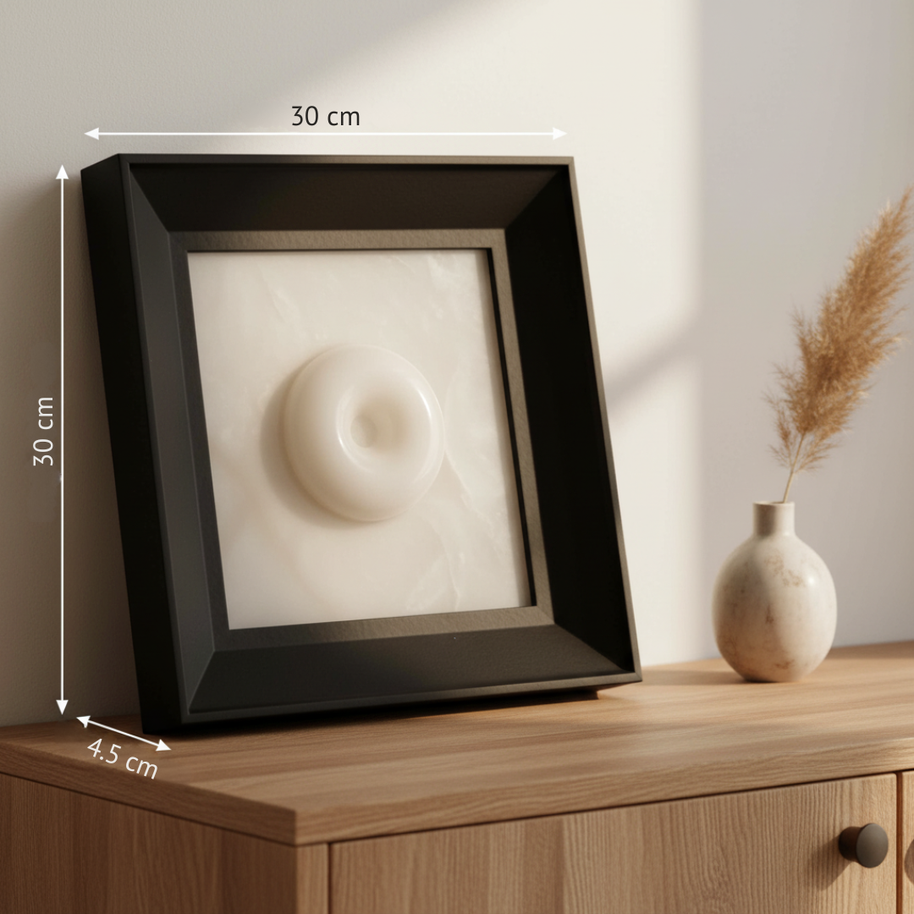 Lunaro Onyx Frame – Natural Stone Wall Art