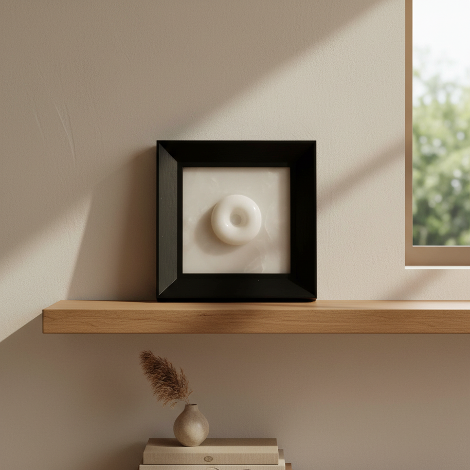 Lunaro Onyx Frame – Natural Stone Wall Art