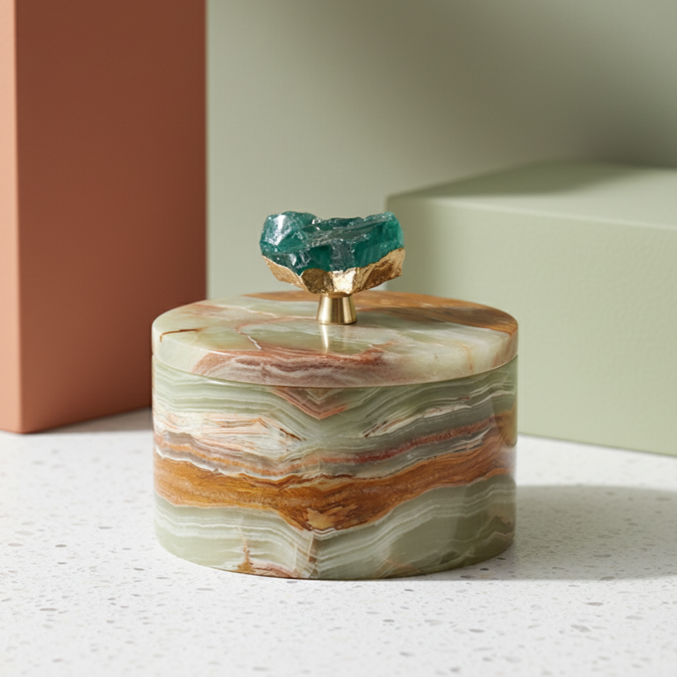 Solara Marmor Aufbewahrungsglas