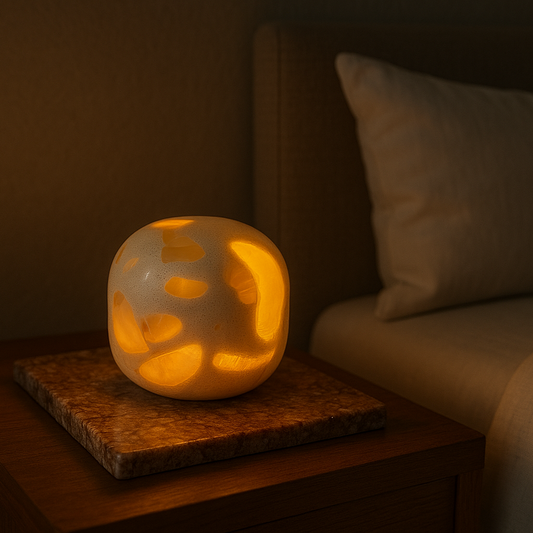 Lunis Marble Dome Lamp