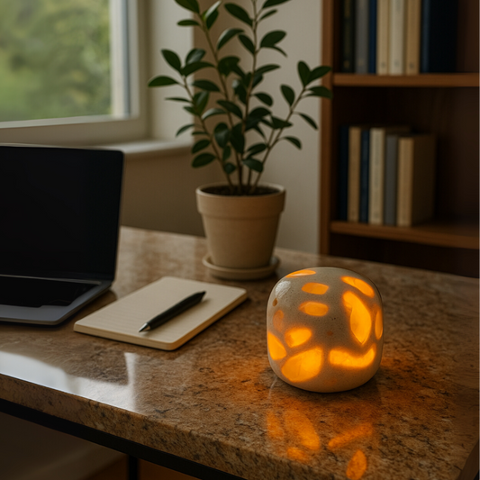 Lunis Marble Dome Lamp