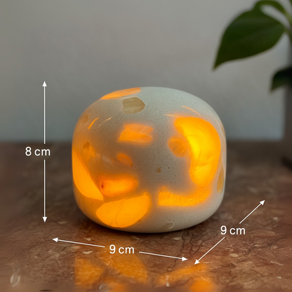 Lunis Marble Dome Lamp