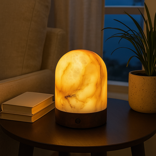 Aurelia Marble Dome Lamp