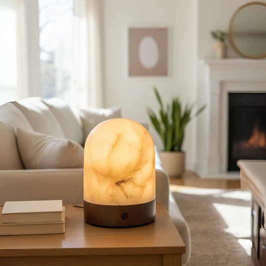 Aurelia Marble Dome Lamp
