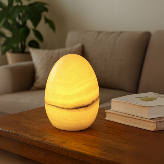 Lyra Marble Egg Lamp