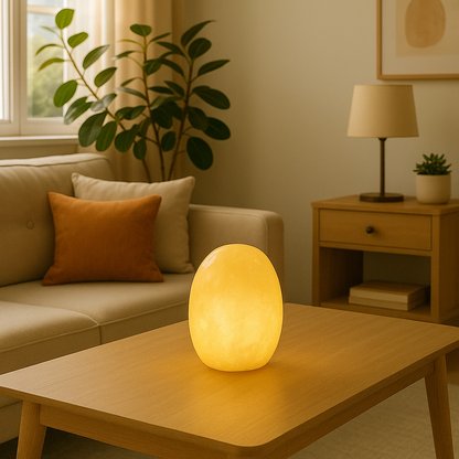 Lyra Marble Egg Lamp