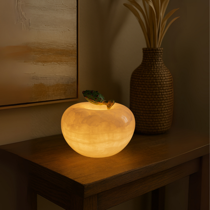 Pomora Marble Apple Lamp – Wireless Solid Stone Design Light
