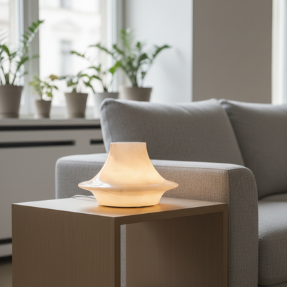 Oria Marmor Leuchtlampe – Massiver Stein mit Skulpturellem Design